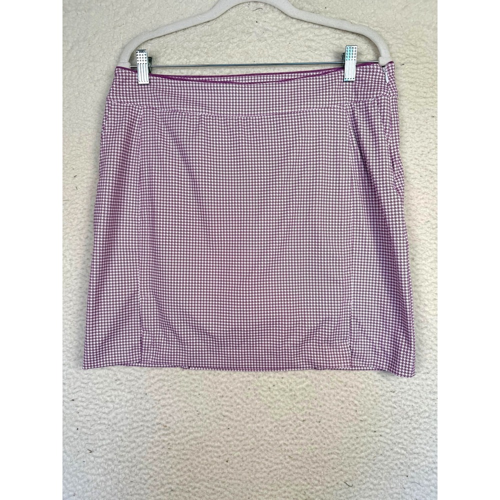 Fairway & Greene Skort Skirt Womens 10 Purple Herringbone Activewear Athleisure